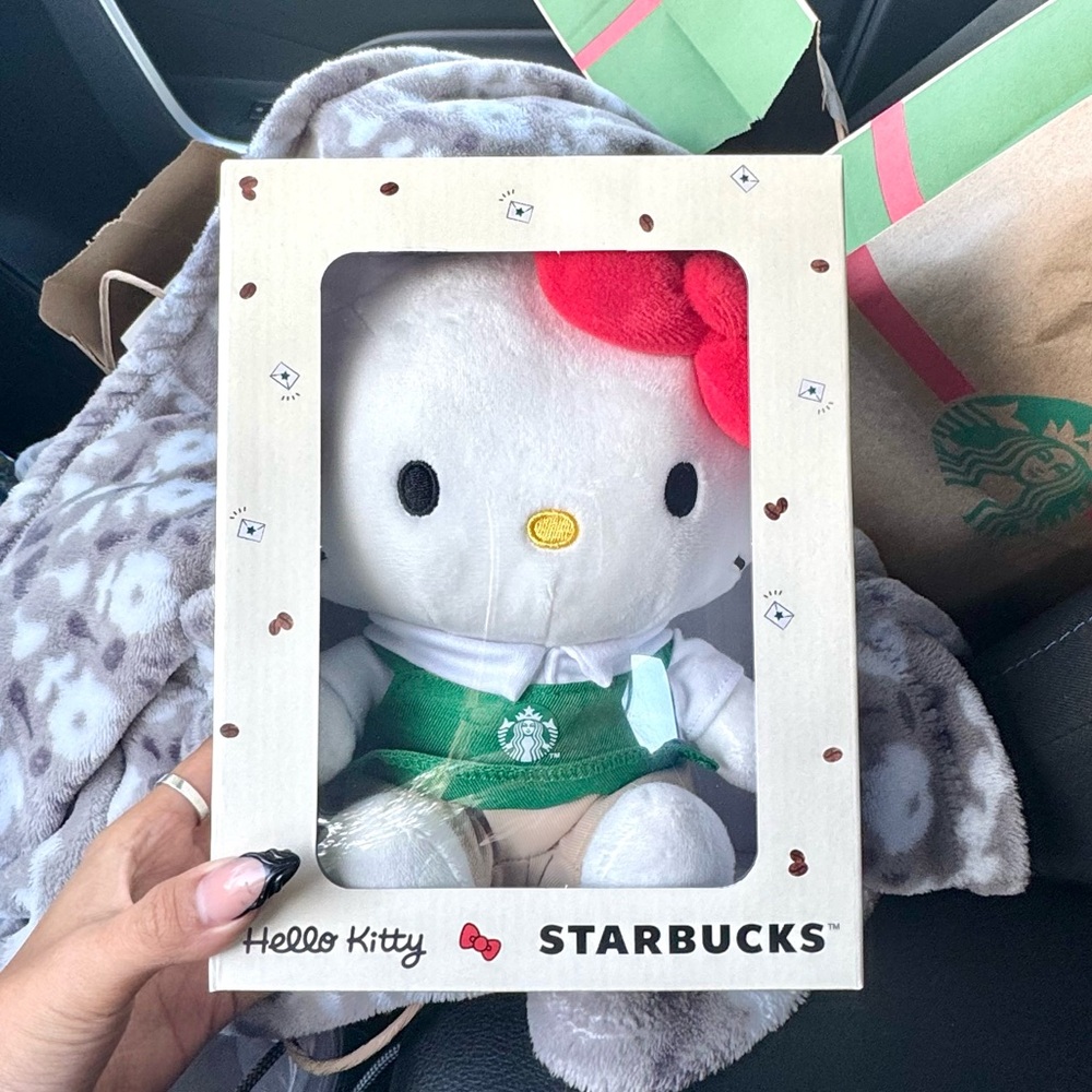 LIMITED EDITION Hello Kitty x Starbucks plush toy